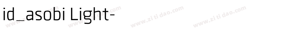 id_asobi Light字体转换
